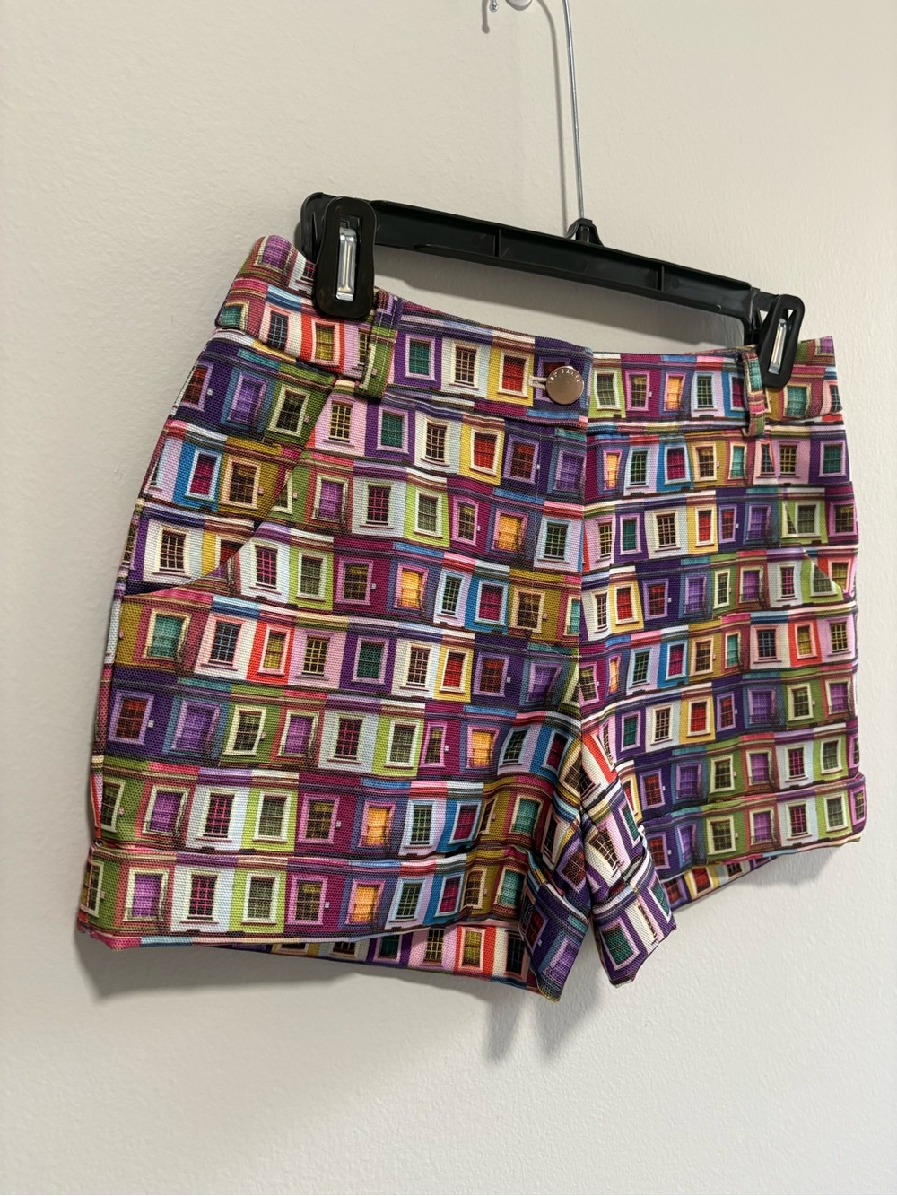 Ted Baker London Colorful Window Print Tailored Shorts Women’s Size 0 - Picture 3 of 10